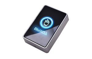 Кнопка выхода накладная сенсорная SLINEX DR-03 (черный, пластик, с подсветкой, НО/НЗ)