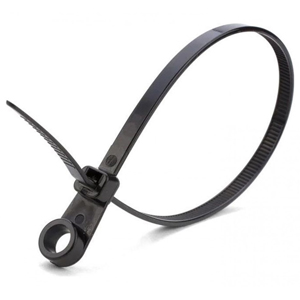 Хомут-стяжка под винт Amatek AK-NCTS-B5.0*220 (Черный, Нейлон, 220x5.0 мм, Устойчивость к УФ, Упаковка 100 шт.)