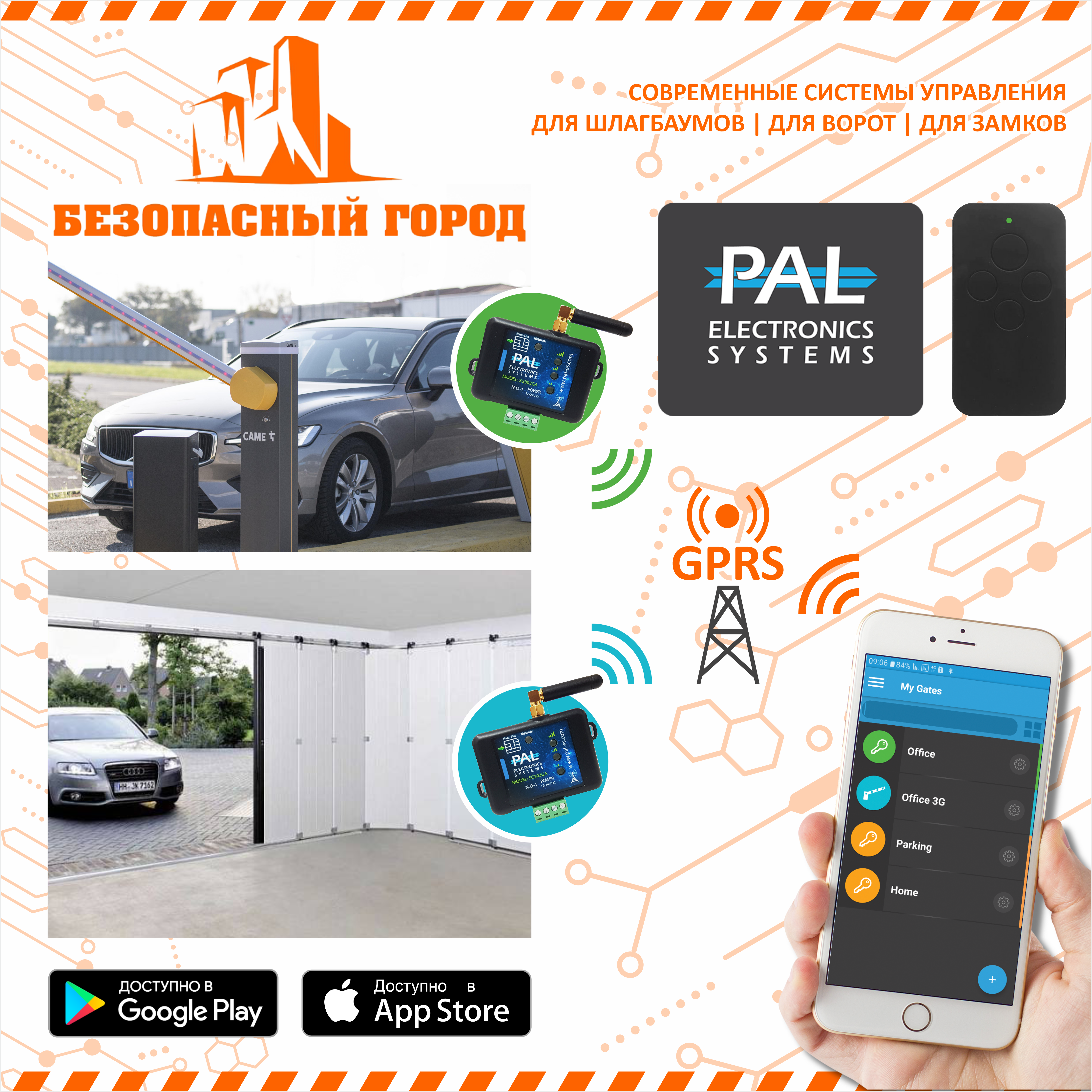 GSM приемник с некопируемыми пультами PAL
