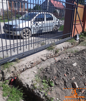 Автоматические откатные ворота 