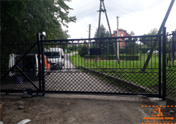 Откатные ворота с автоматикой 