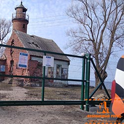 Установка автоматики на ворота маяка 1868г. в п.Заливино 