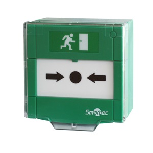 Устройство аварийной разблокировки дверей Accordtec AT-H200-GN (30 В, 2 А, Восстанавливаемая вставка, Поликарбонат)