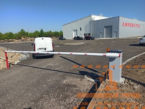 Установка шлагбаума на производство 