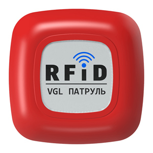 Беспроводная автономная контрольная метка VGL Патруль (красная)