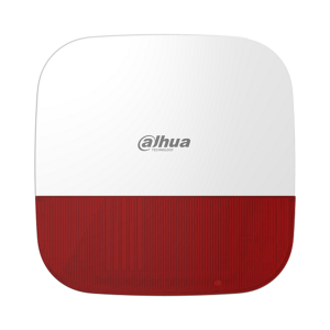 Беспроводной уличный свето-звуковой оповещатель (сирена) Dahua DHI-ARA13-W2(868) (110 дБ, Красный индикатор, Тампер, IP65)