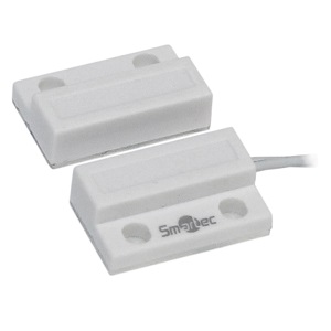 Извещатель магнитоконтактный Smartec ST-DM110NC-WT (белый, накладной, липкий магнит, 24 х 14 х 6 мм)