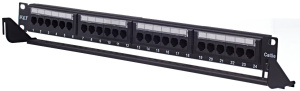 Патч-панель W&T WT-2178A-KR (19", 24 ПОРТА RJ-45, КАТ.5E, KRONE IDC 1U, черный)