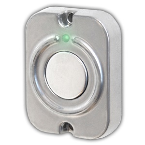 Кнопка выхода накладная Олевс EXITka (никель)