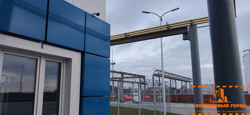 Видеонаблюдение на заправке Газпром - Большое Исаково
