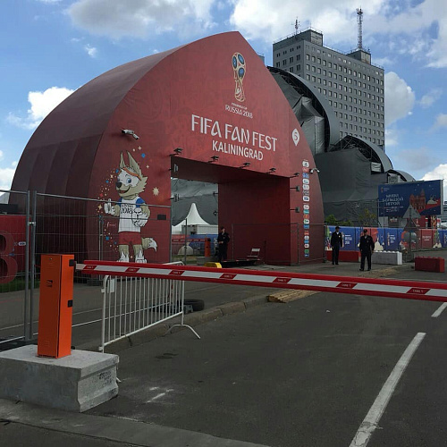 Шлагбаумы и противотаранные барьеры на ЧМ 2018 FIFA
