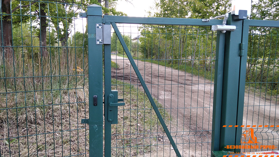 Установка автоматики для распашных ворот. Большое Исаково