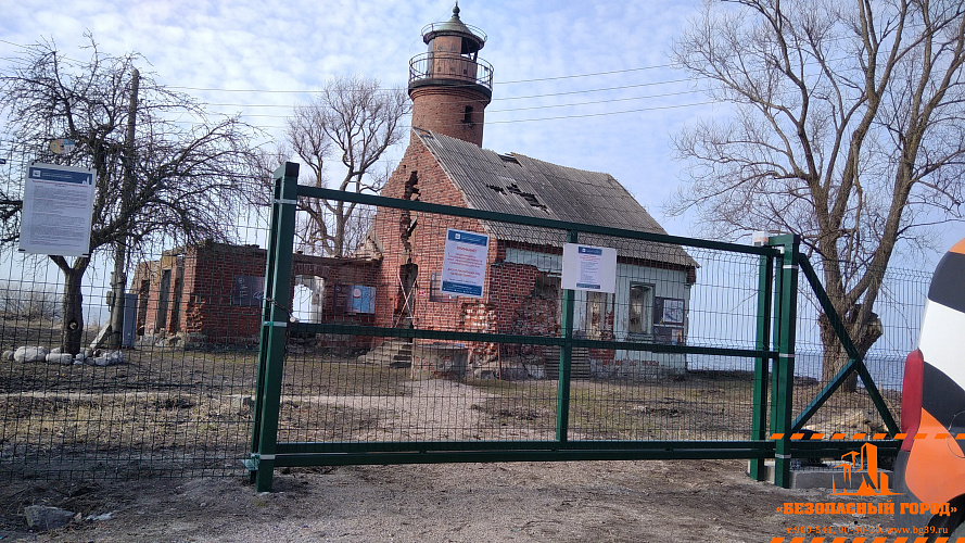 Установка автоматики на ворота маяка 1868г. в п.Заливино